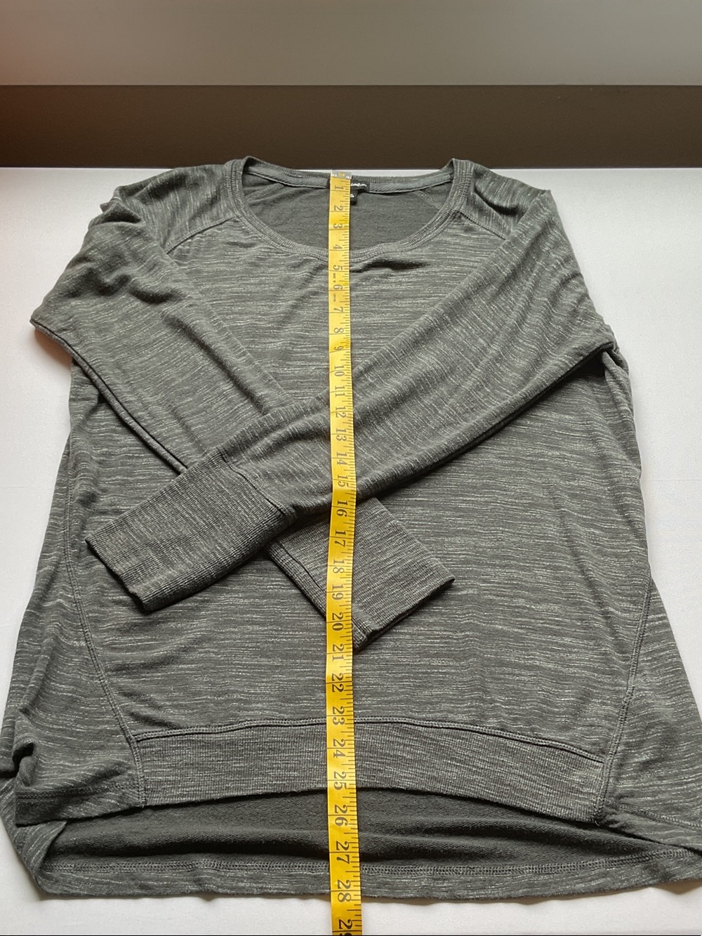 Champion Women's Heathered Charcoal Crewneck Sweater - Picture 4 of 5